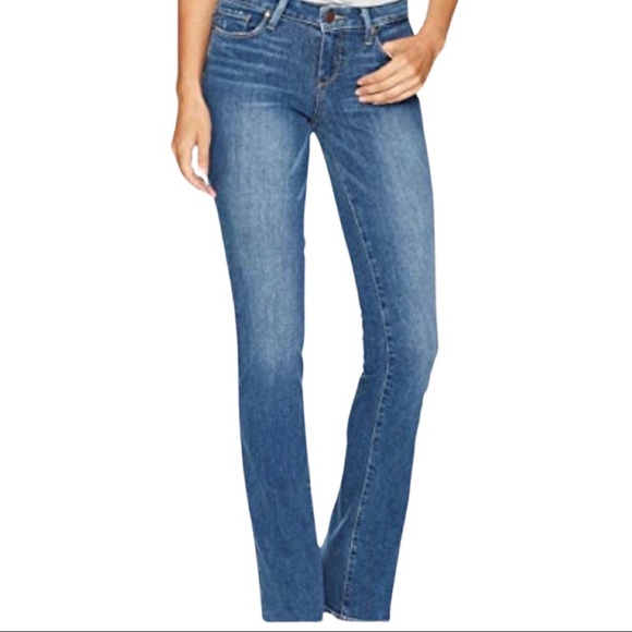 PAIGE Denim - PAIGE Manhattan Collins Slim Bootcut Jeans 33” Inseam Size 26